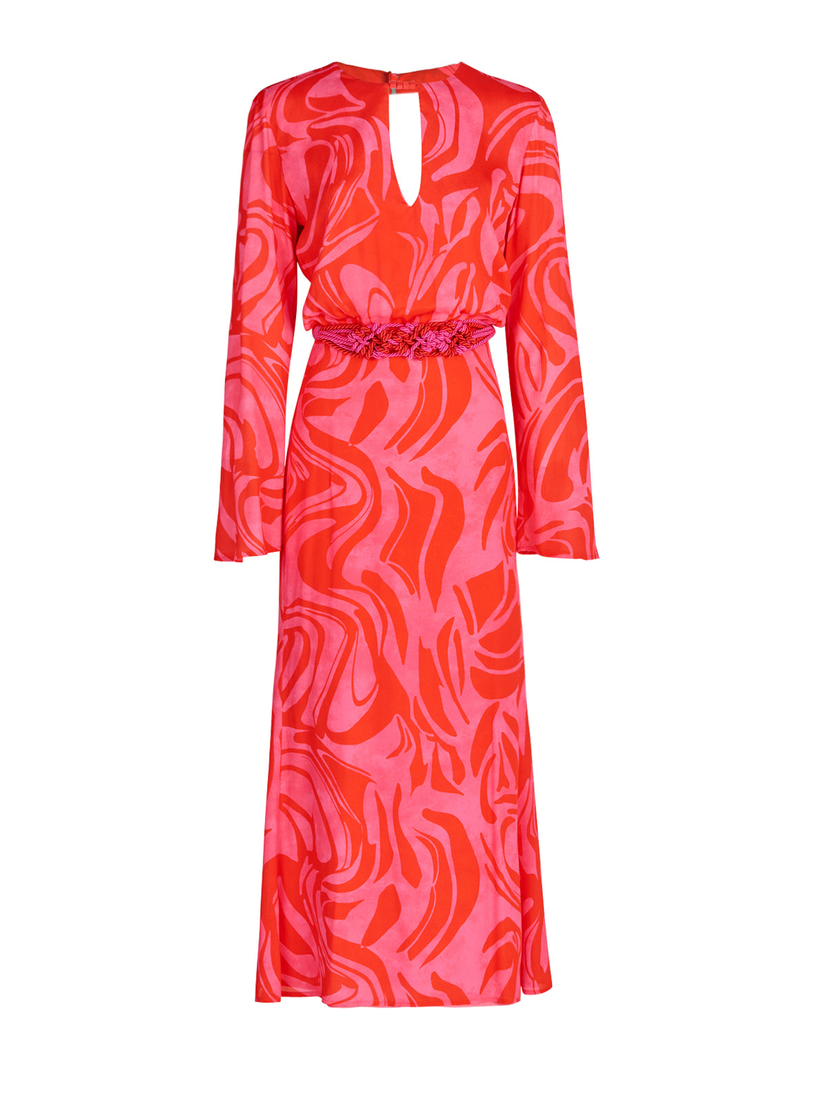 Silvia Tcherassi Pesaro Dress Pink Red Marble