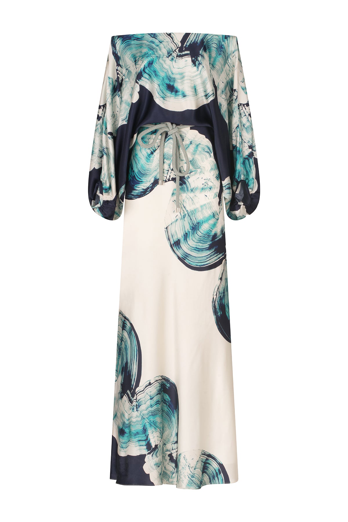 Silvia Tcherassi Rossi Dress Navy Abstract Wave