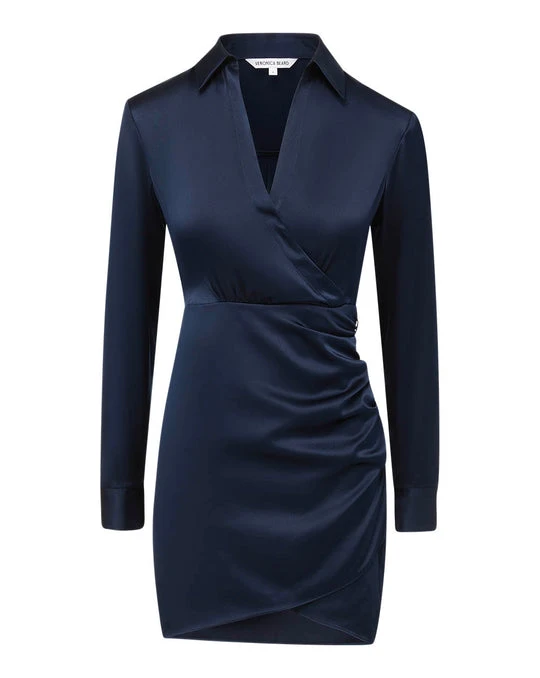 Veronica Beard Arceli Stretch-Silk Charmeuse Dress Veronica Beard Dresses