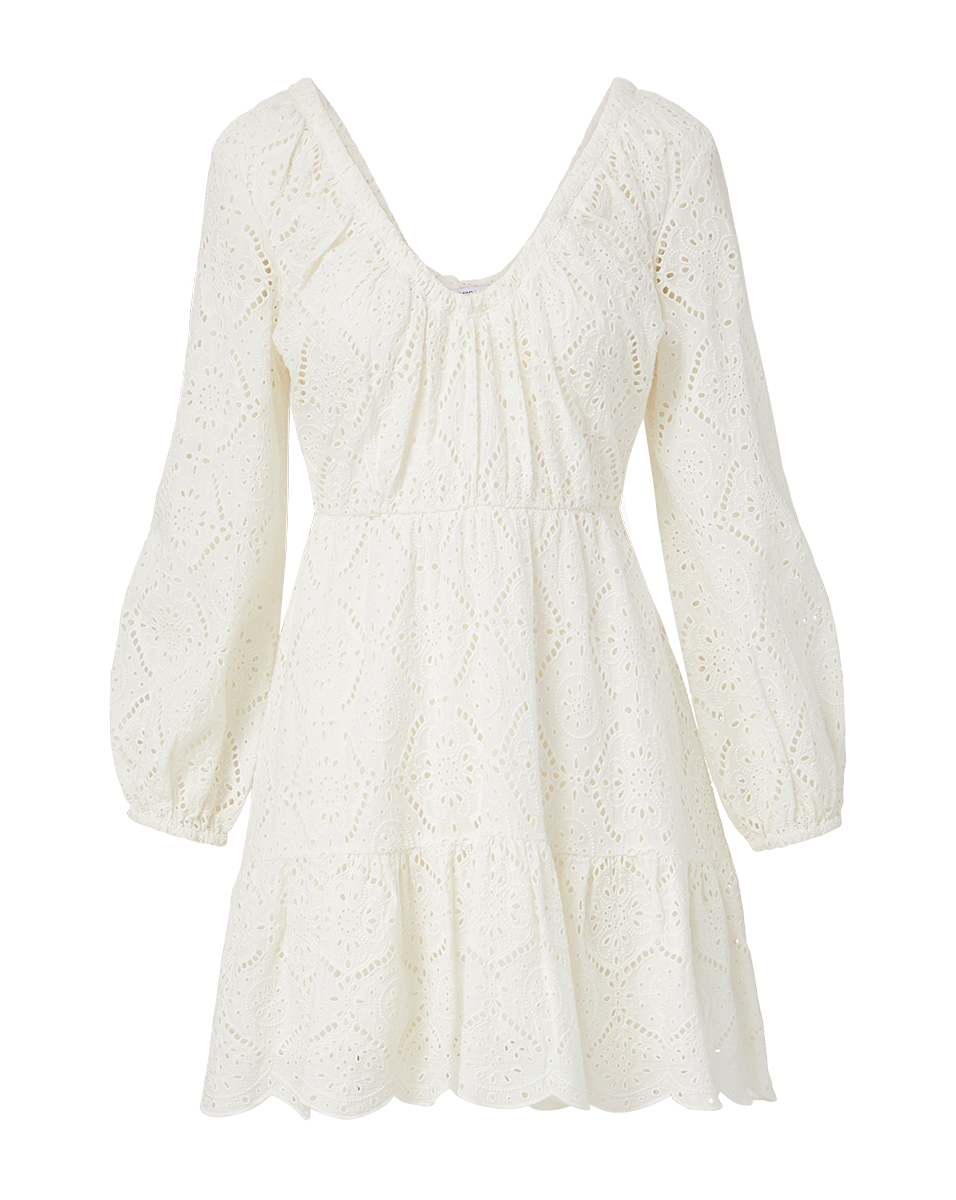 Veronica Beard Calibra Eyelet Dress