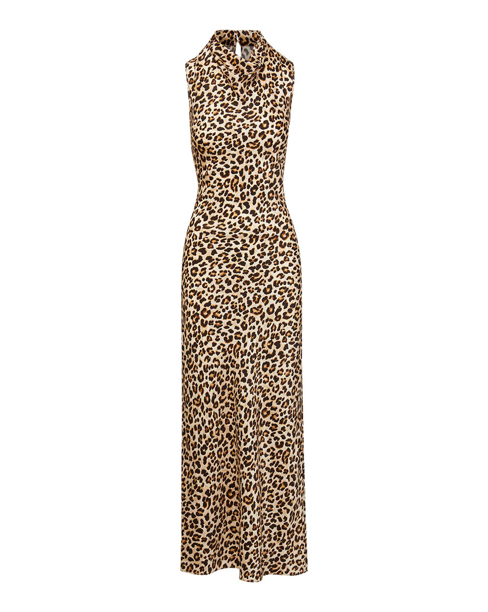 Veronica Beard Kura Leopard-Print Column Dress