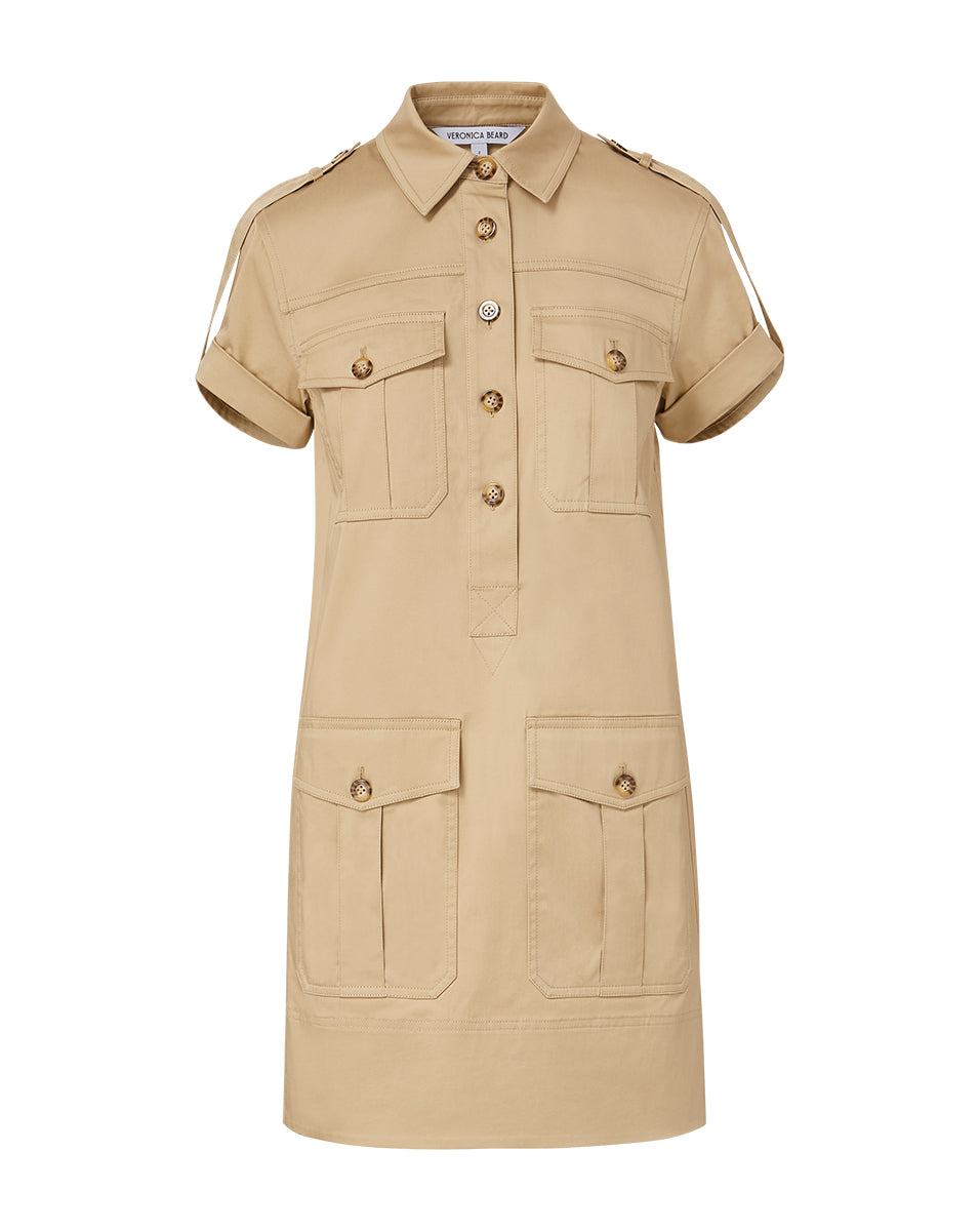 Veronica Beard Lucca Cargo Shirtdress Dress