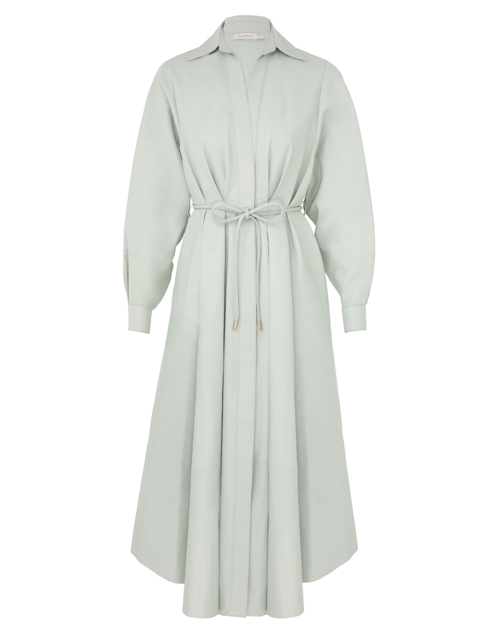 Zimmermann Natura Leather Tuck Dress