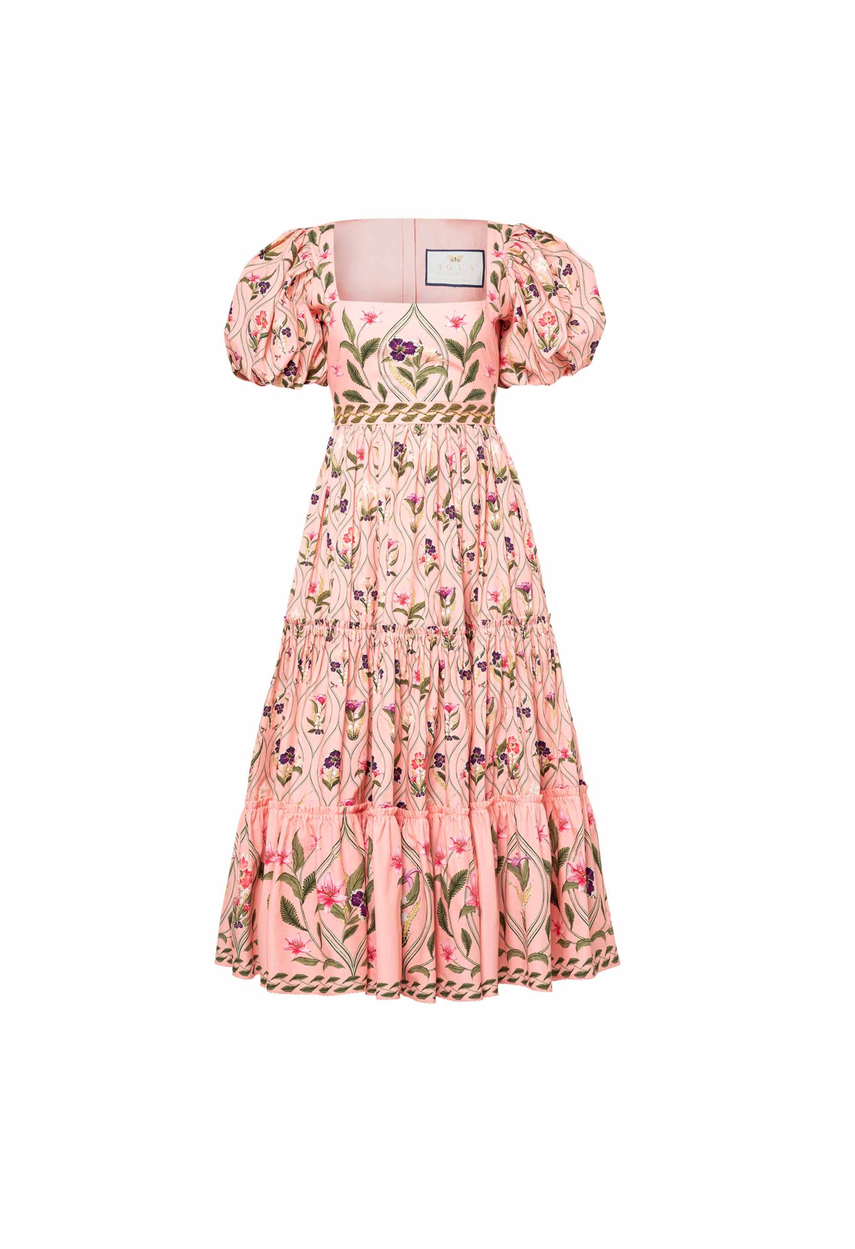 Agua By Agua Bendita Alga Pacifico Embroidered Midi Dress
