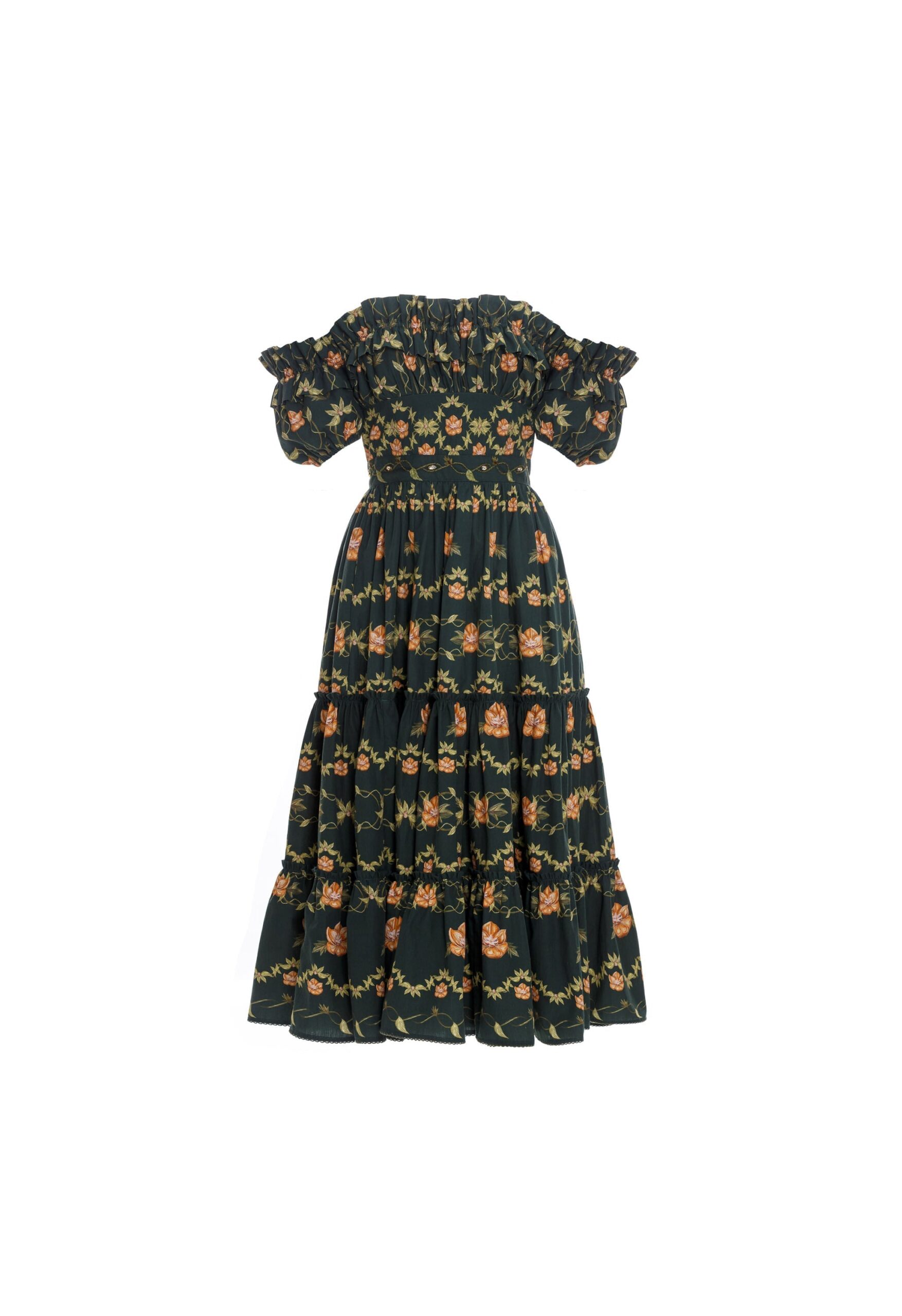Agua By Agua Bendita Banana Esoterico Cotton Midi Dress