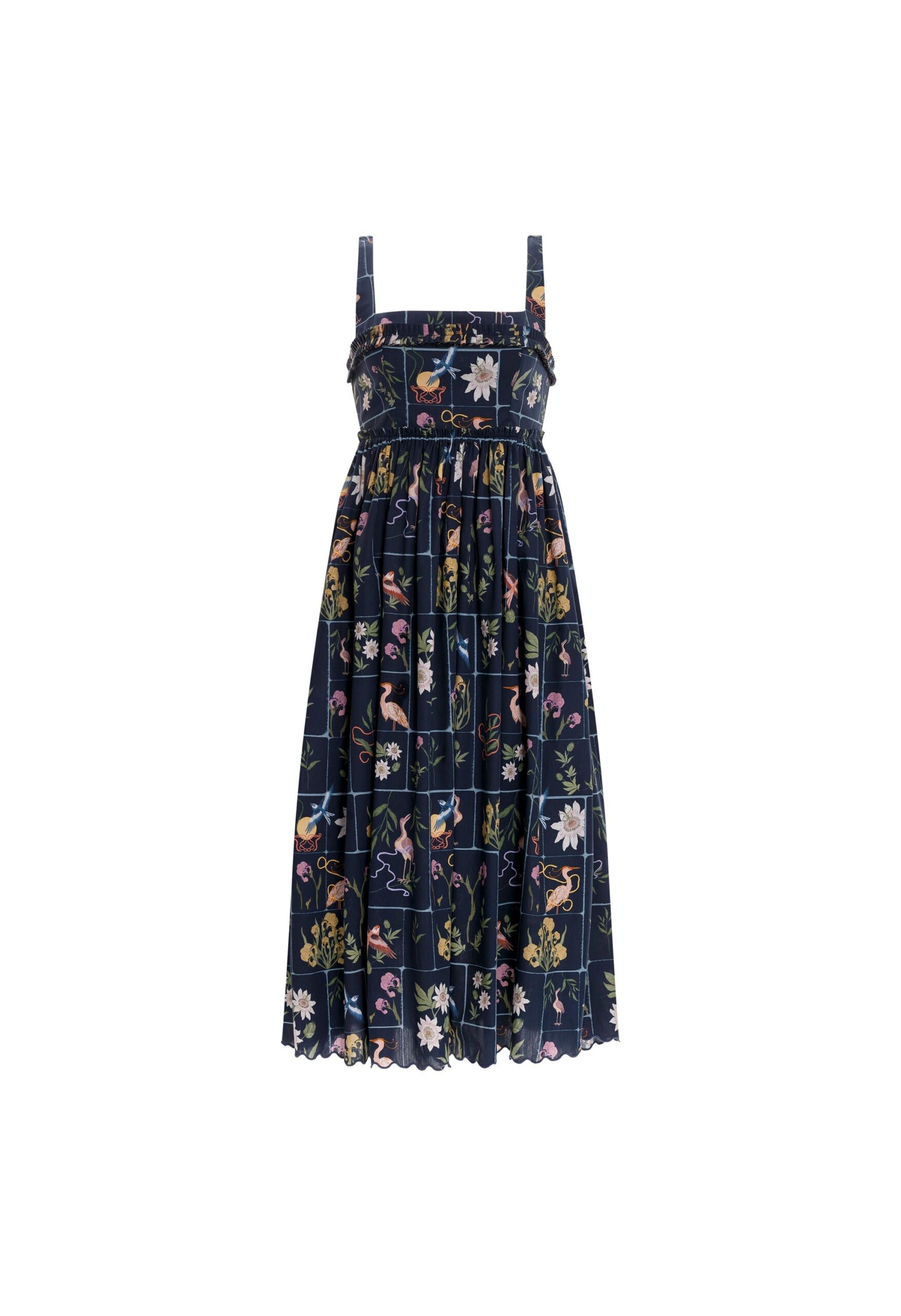Agua By Agua Bendita Barbara Paraiso Cotton Midi Dress