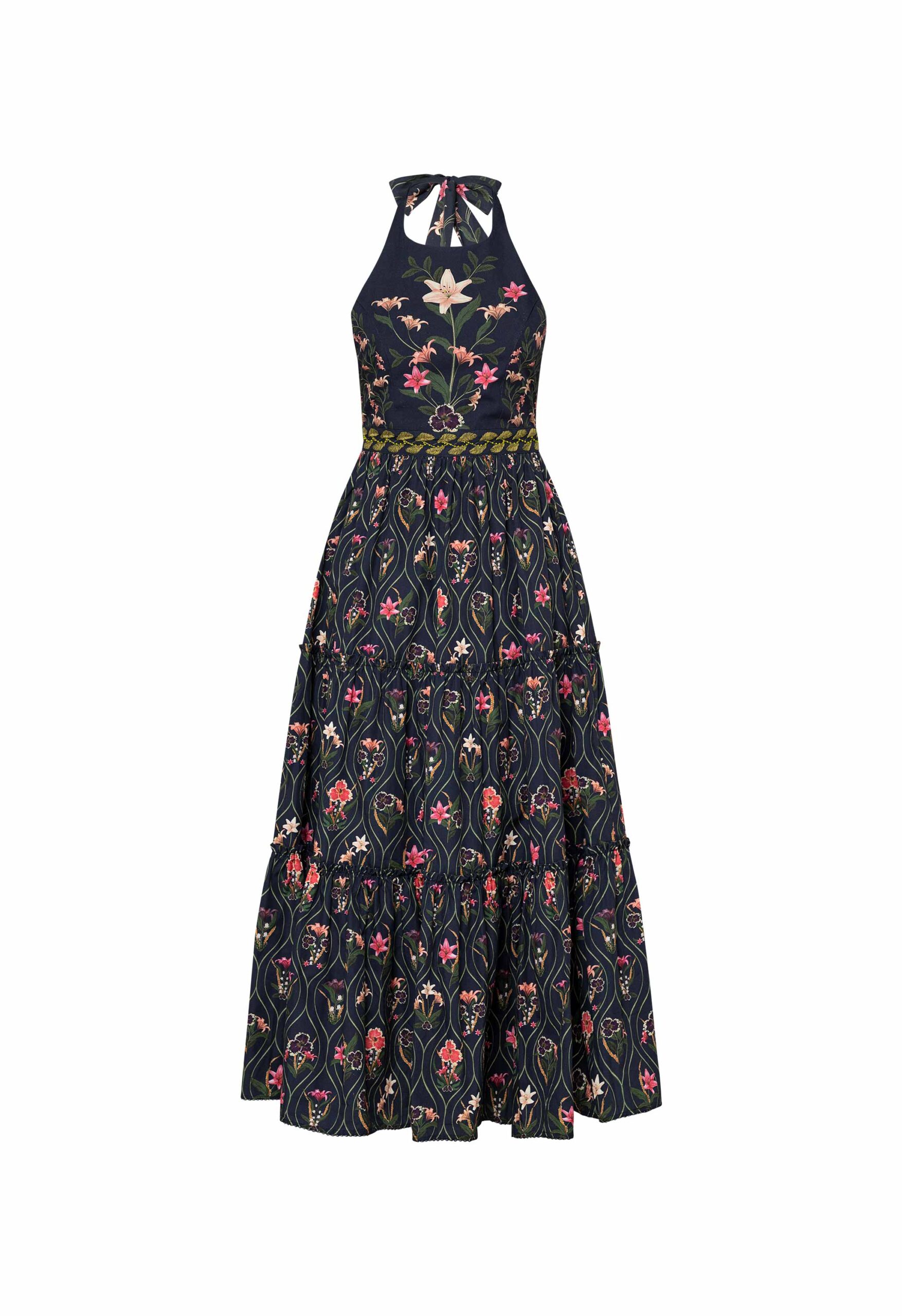 Agua By Agua Bendita Consuelo Pacifico Embroidered Midi Dress