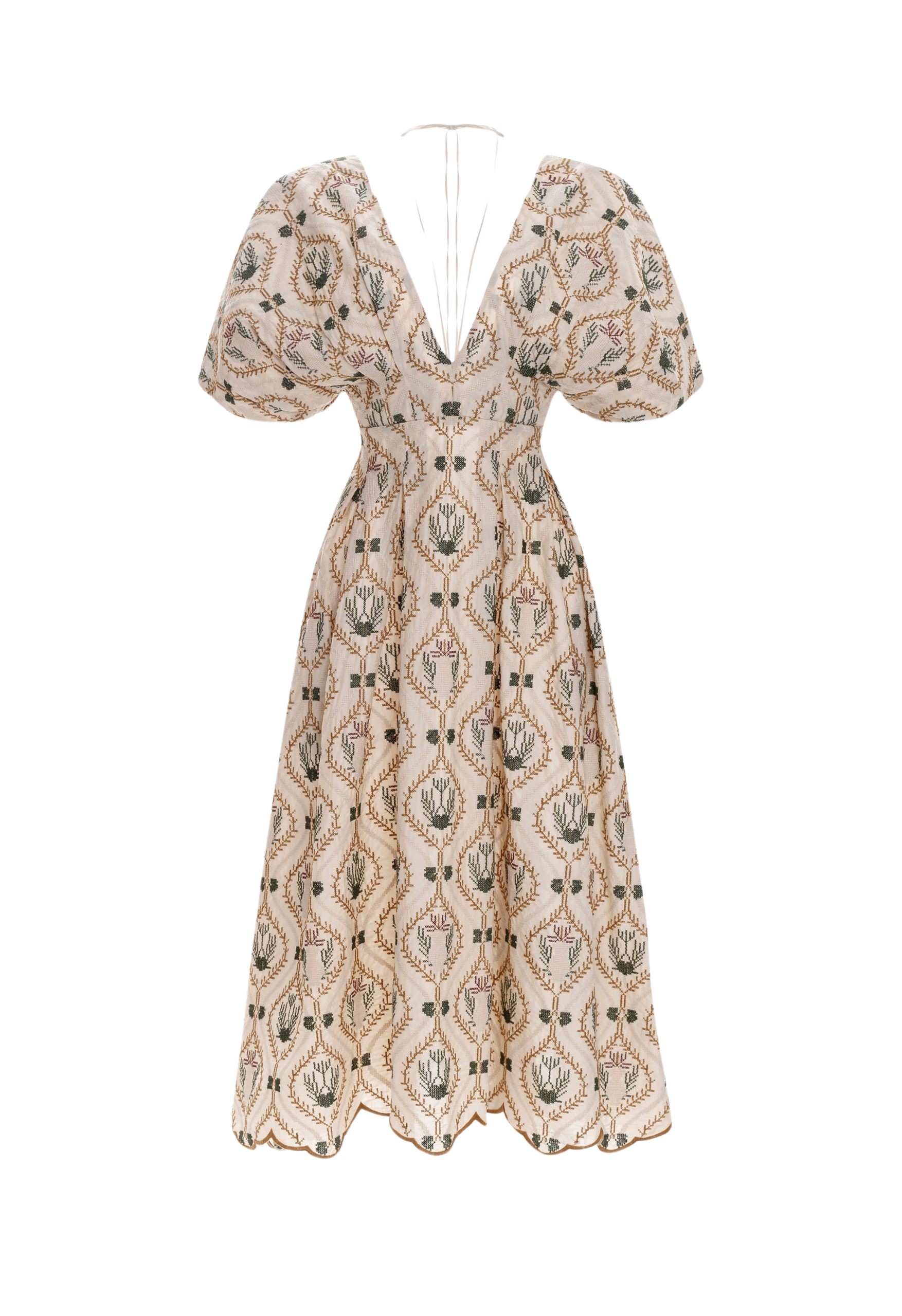 Agua By Agua Bendita Federica Cotton Midi Dress
