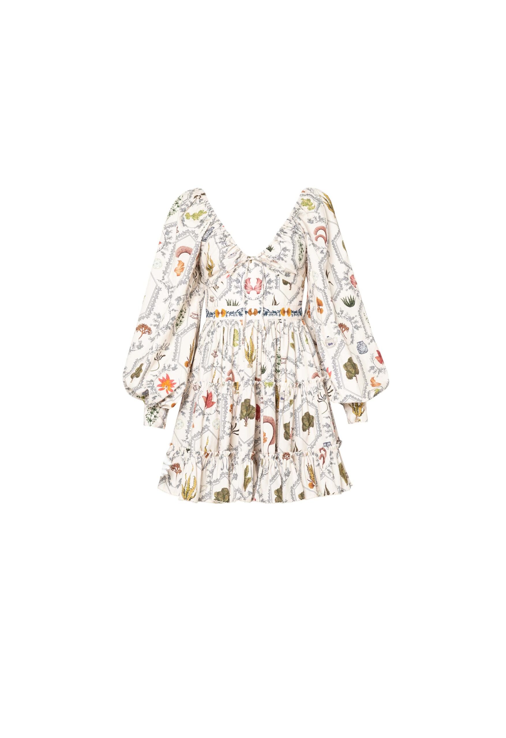 Agua By Agua Bendita Honor Encaje Embroidered Mini Dress