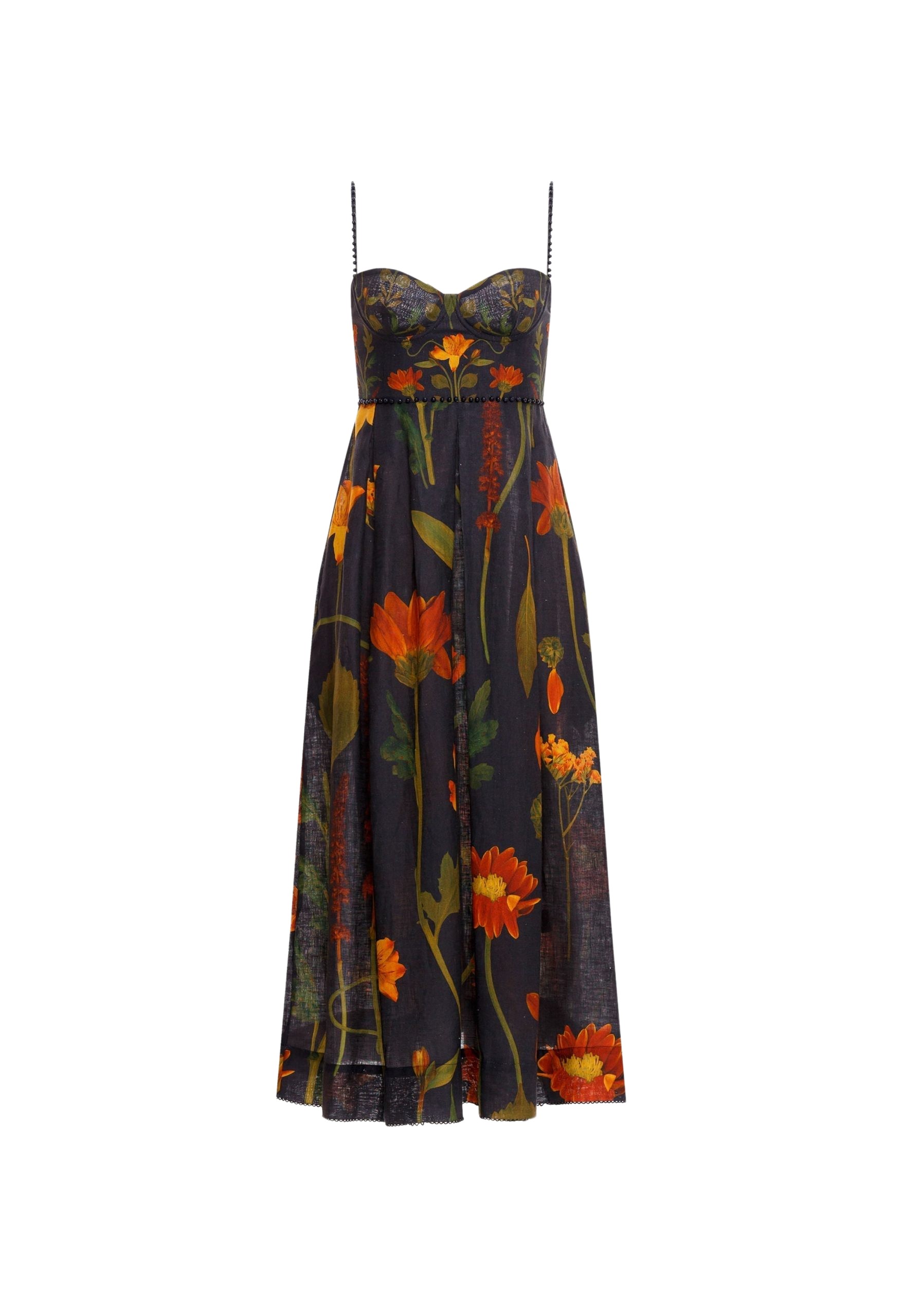 Agua By Agua Bendita Mambo Primavera Linen Midi Dress