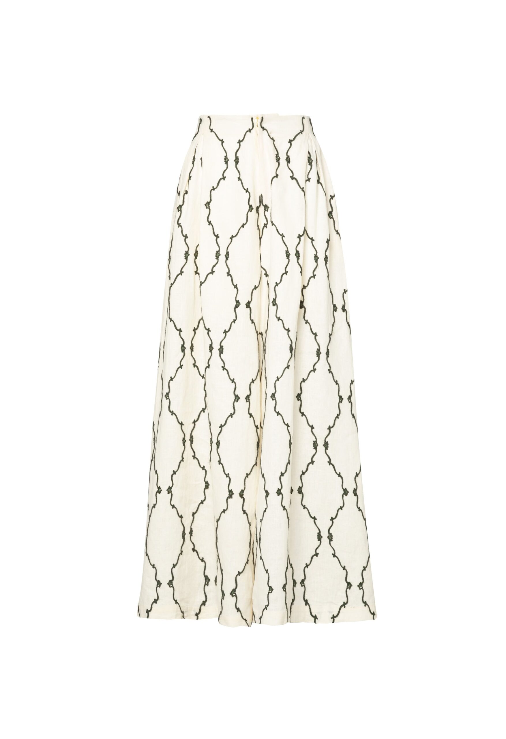 Agua By Agua Bendita Marea Calado Embroidered Trousers