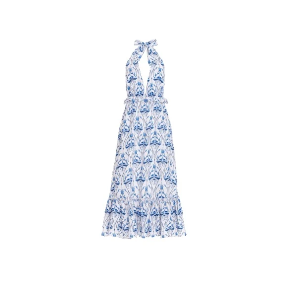 Saba Cometa Linen Midi Dress