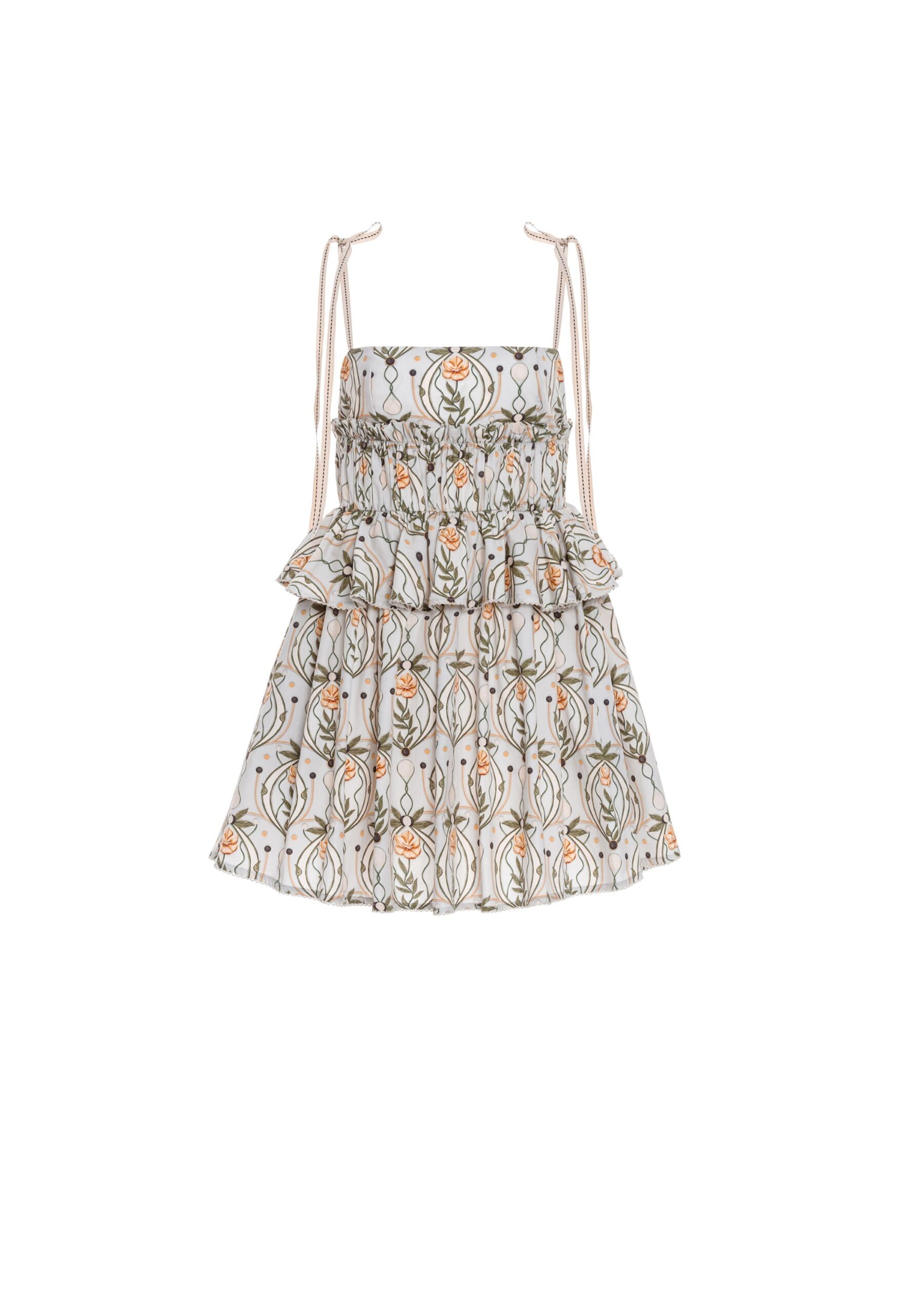 Agua By Agua Bendita Salvador Lunar Cotton Mini Dress