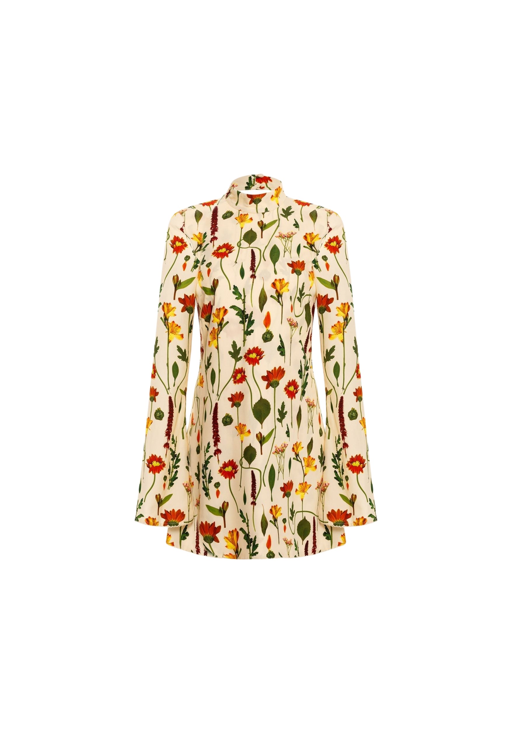Agua By Agua Bendita Sur Primavera Silk Jacquard Mini Dress