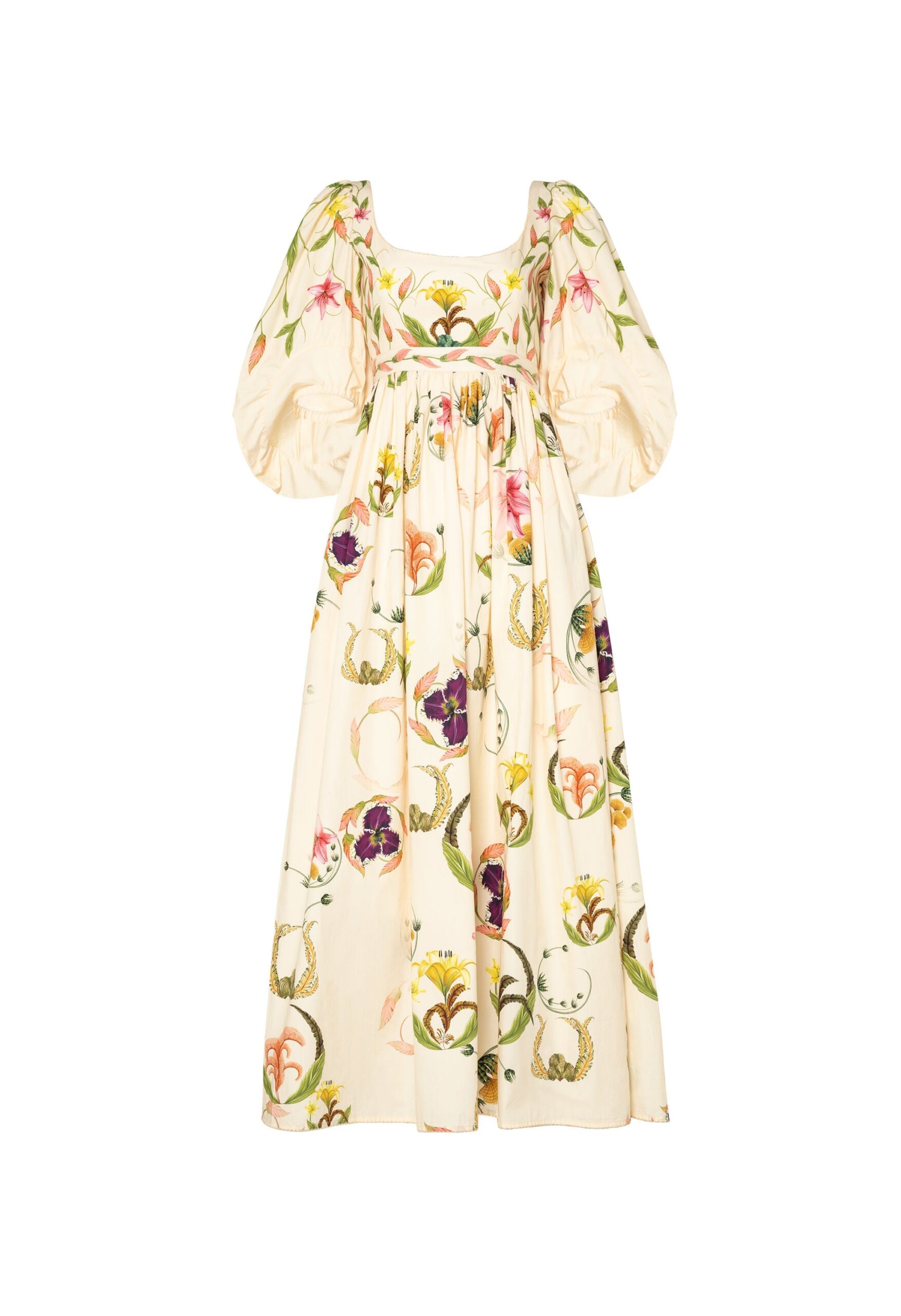 Agua By Agua Bendita Vivianne Marina Embroidered Maxi Dress