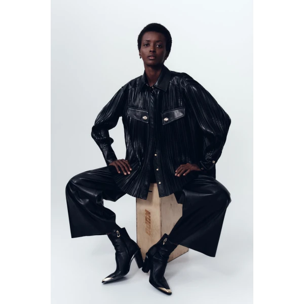 Constantina Pleated Shirt - Image 6