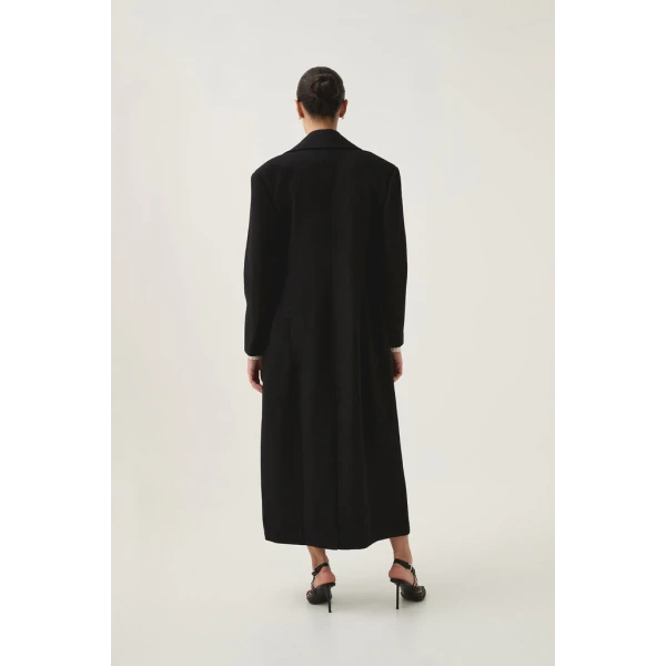 Minaret Long Line Wool Coat - Image 6