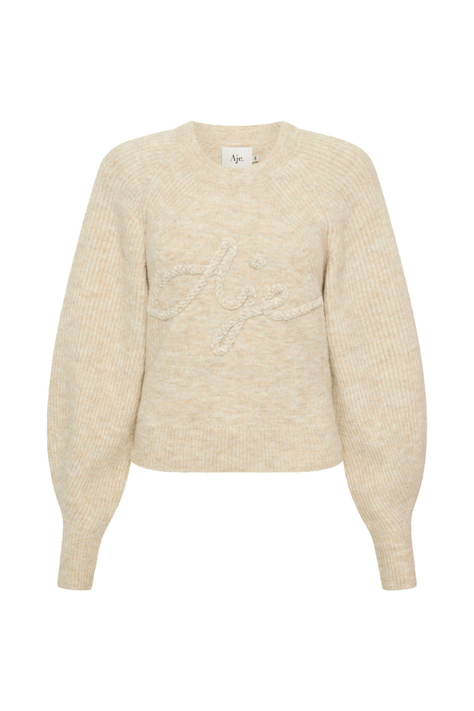 Aje Pinnacle Logo Knit
