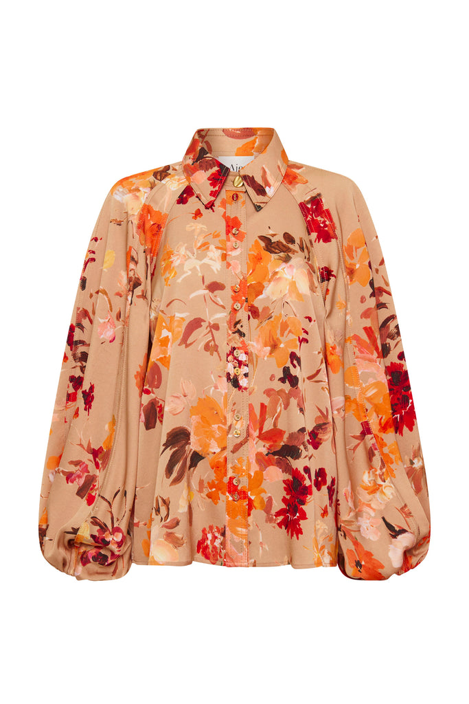 Aje Transept Crepe Blouse