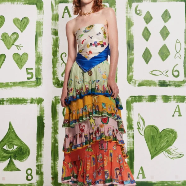 Alemais Players Tiered Skirt