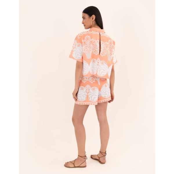 Alani Lace Cropped Shirt - Image 5