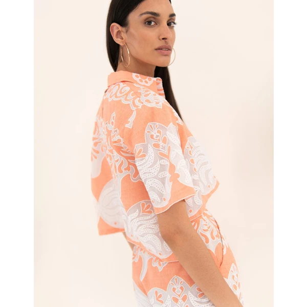 Alani Lace Cropped Shirt - Image 6