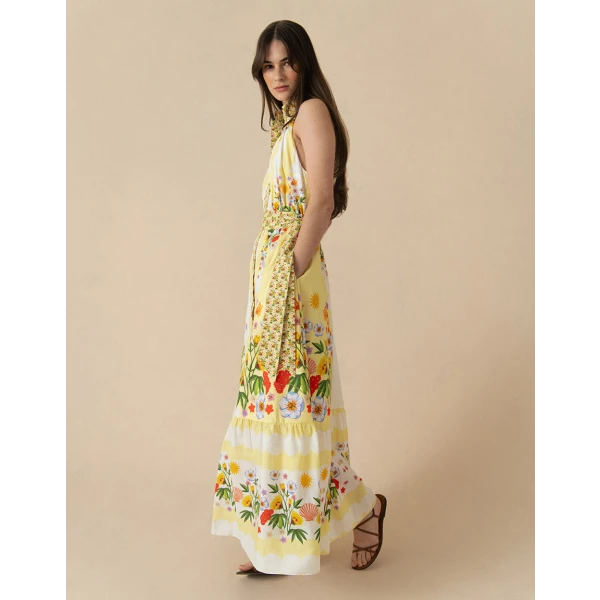 Biba Cotton Maxi Dress  Terrazo - Image 4