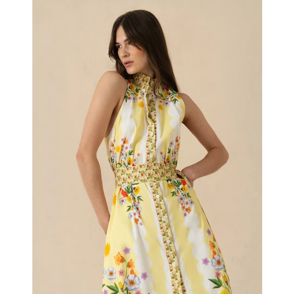 Biba Cotton Maxi Dress  Terrazo - Image 6