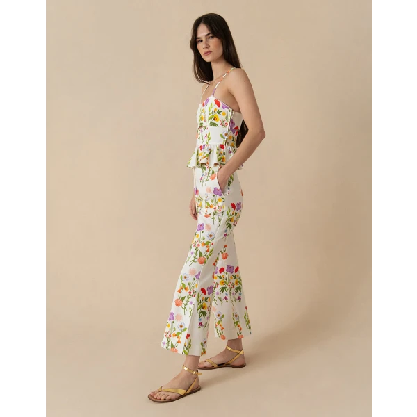Callie Pique Top  Terrazo White - Image 4