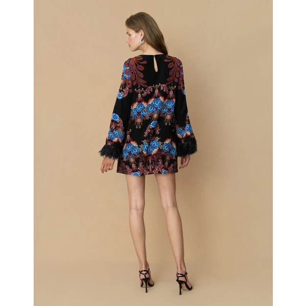 Cocoa Crepe Mini Dress  Regina Blue - Image 5