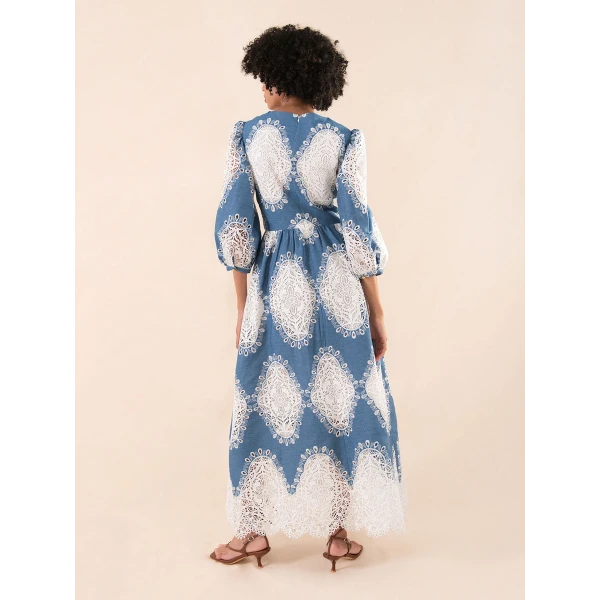 Constance Broderie Anglaise Midi Dress - Image 5