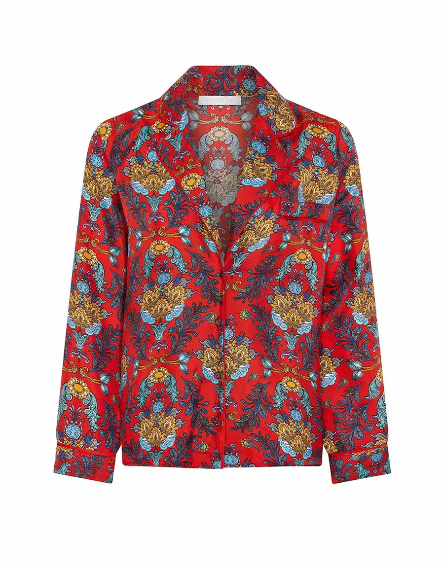 Borgo de Nor Eden Twill Shirt Regina Red Borgo de Nor