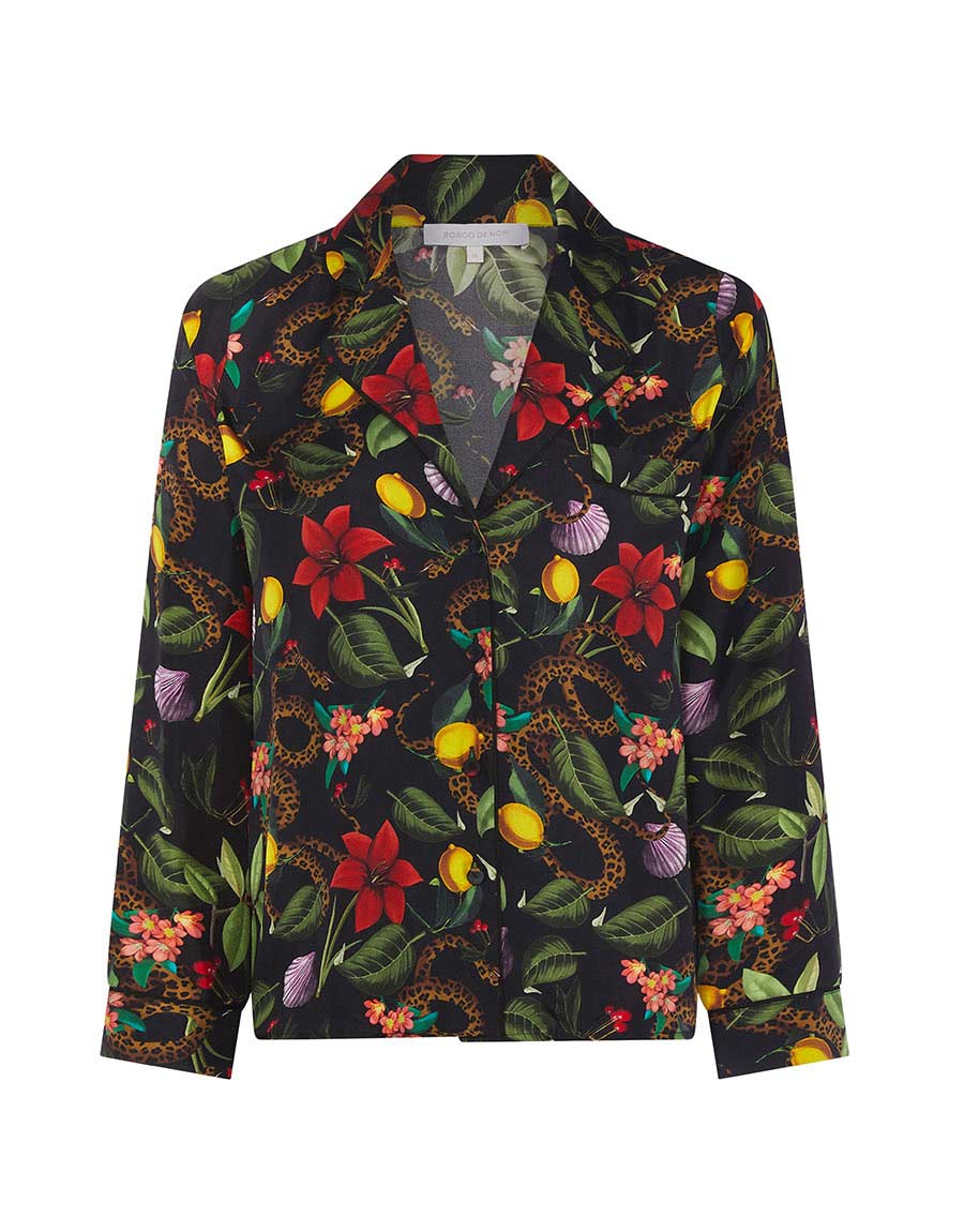 Borgo de Nor Eden Twill Shirt – Black Snake
