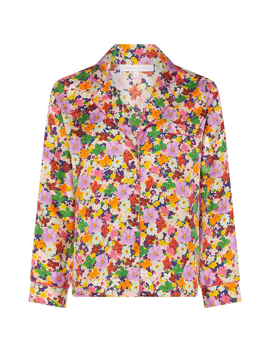 Borgo de Nor Eden Twill Shirt – Flower Burst