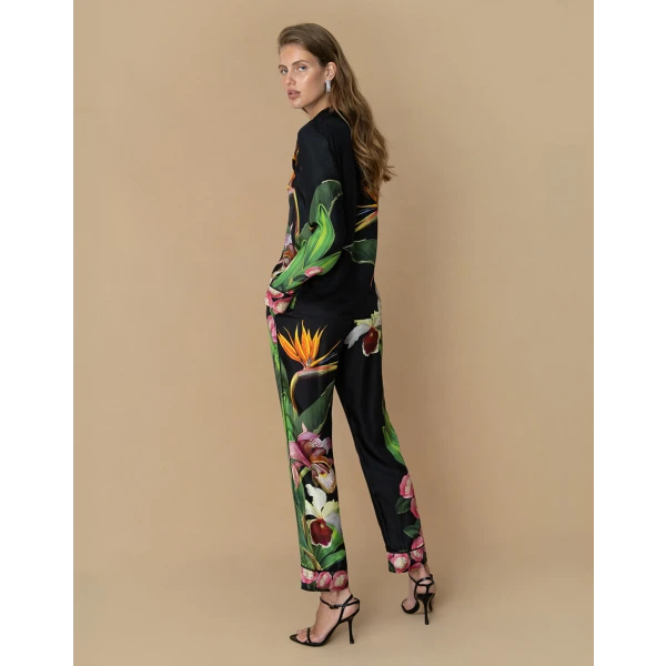 Eden Twill Trouser  Orchid Black - Image 5