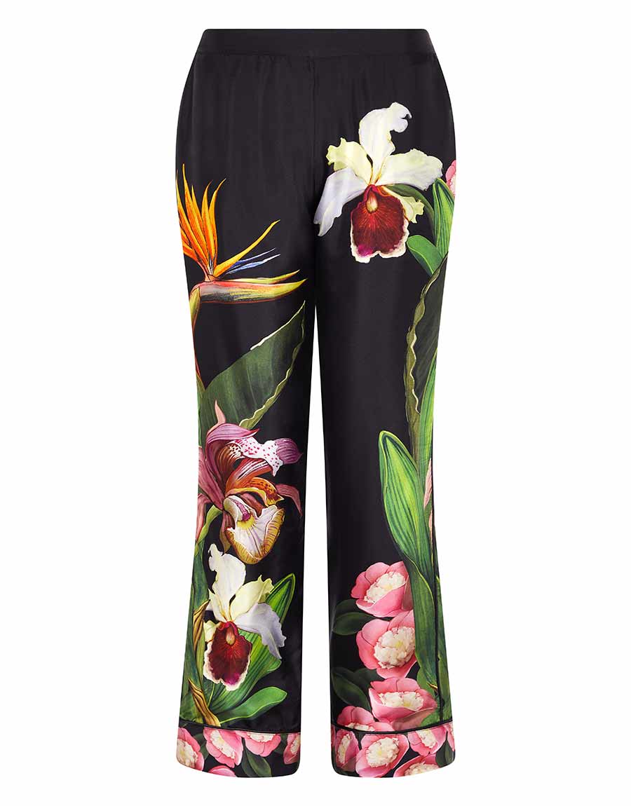 Borgo de Nor Eden Twill Trouser  Orchid Black