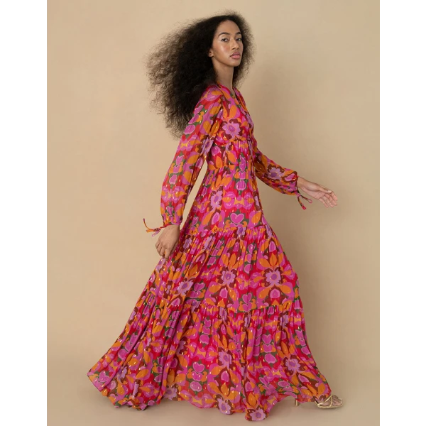 Freya Chiffon Maxi Dress  Seventies - Image 4