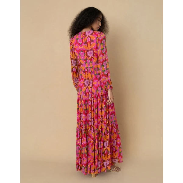 Freya Chiffon Maxi Dress  Seventies - Image 6