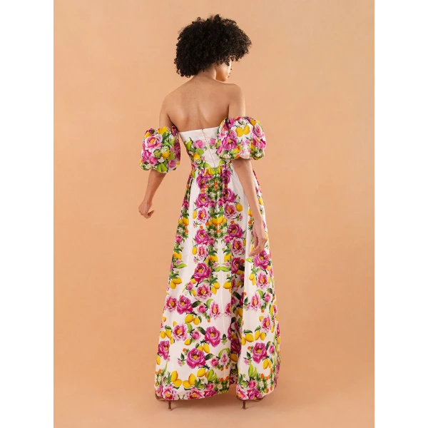 Juliet Cotton Maxi Dress  Peonia Pink - Image 5