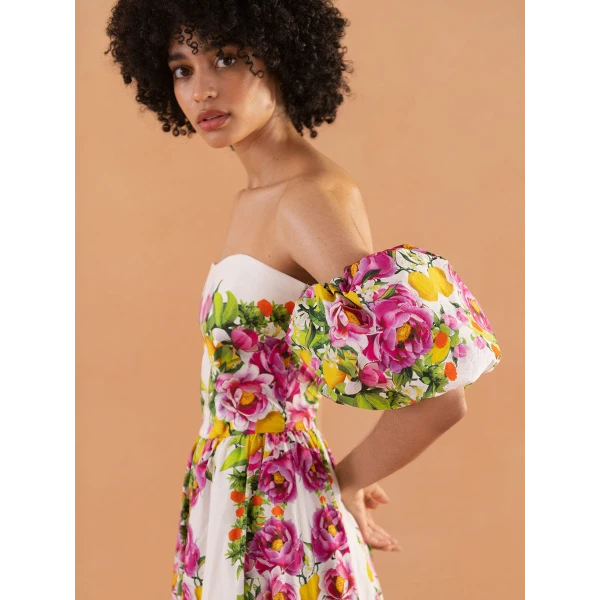 Juliet Cotton Maxi Dress  Peonia Pink - Image 6