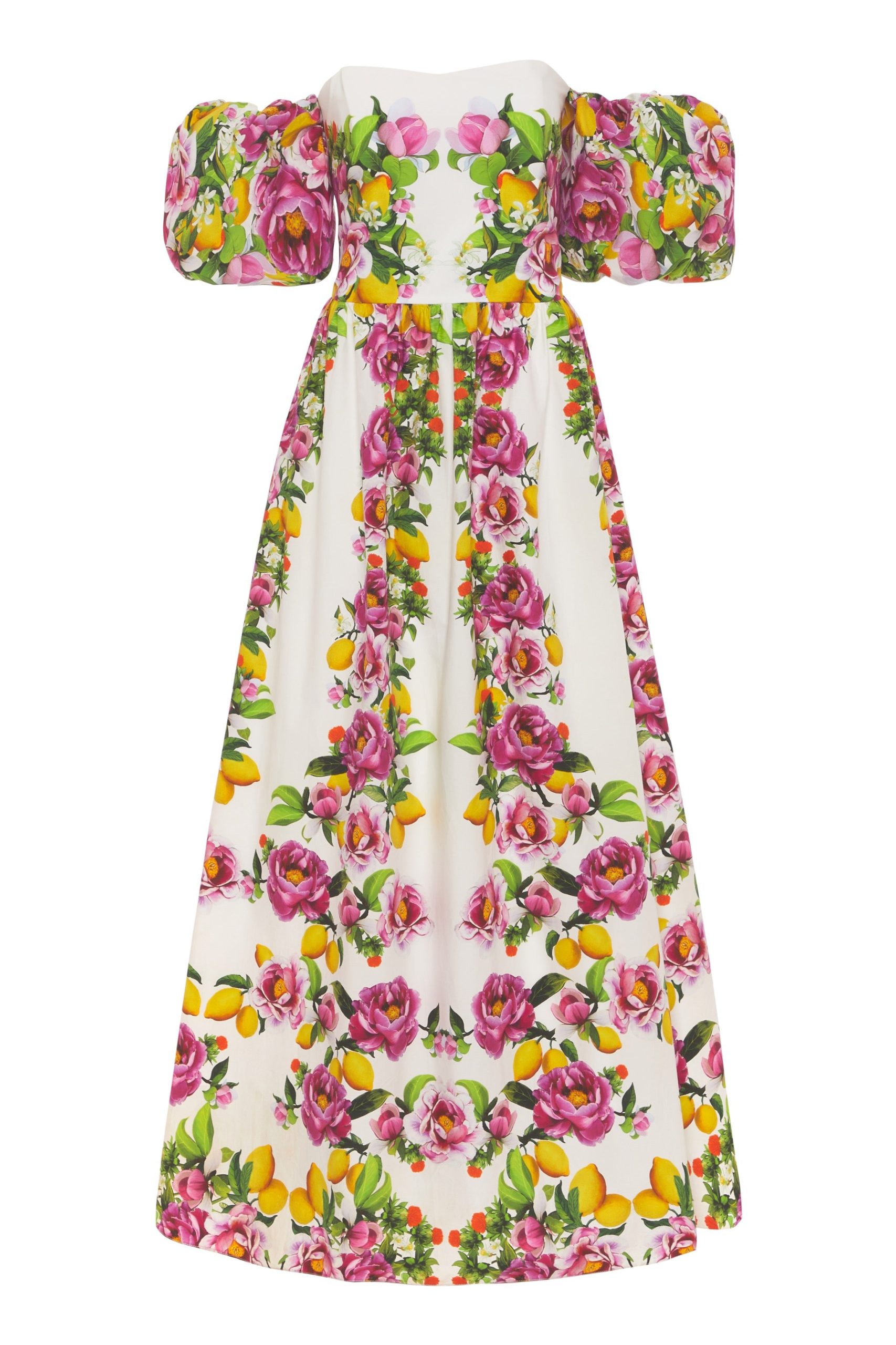 Borgo de Nor Juliet Cotton Maxi Dress  Peonia Pink