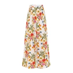 Borgo de Nor Melia Cotton Trouser Vila Floral White Borgo de Nor