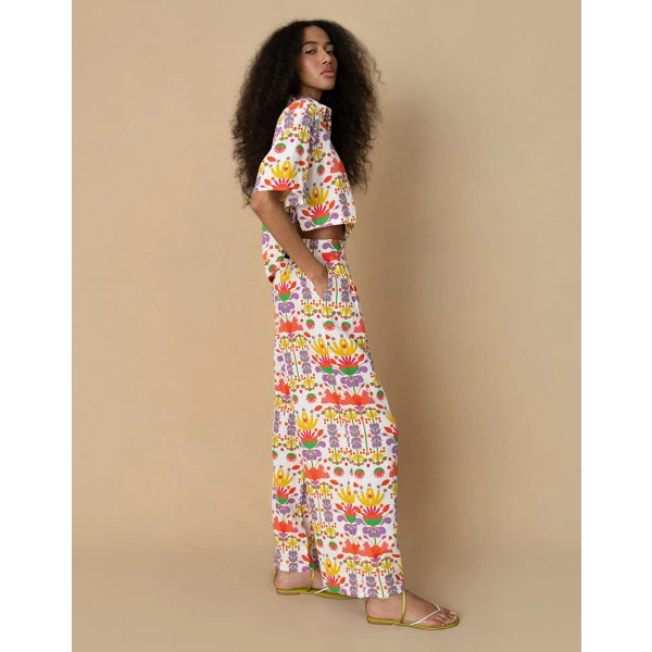 Melia Linen Trouser  Avatar White - Image 4