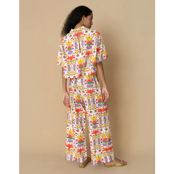 Melia Linen Trouser  Avatar White - Image 5
