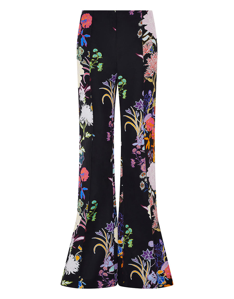 Borgo de Nor Morgan Taffeta Trouser  Jardin Black