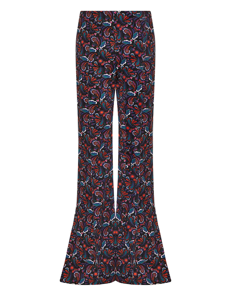 Borgo de Nor Morgan Twill Trouser  Black Paisley
