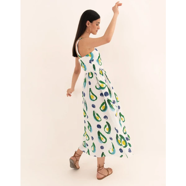 Ninet Linen Midi Dress  Cala Green - Image 4