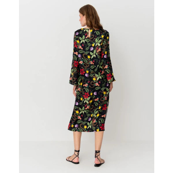 Phoenix Twill Midi Dress  Galindo Black - Image 6