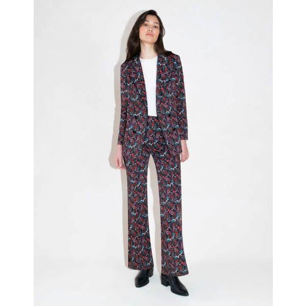 Quinn Cotton Jacket  Black Paisley - Image 6