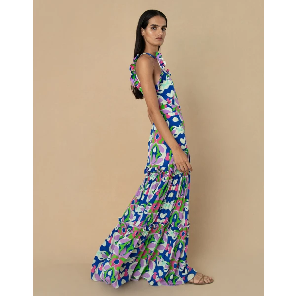 Tatiana Crepe Maxi Dress  Seventies Pink - Image 5